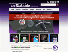 Tablet Screenshot of aclstaticide.com